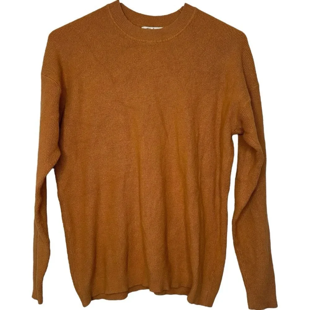 |EUC| POLAGRAM Button Accent Crewneck Pullover Sweater